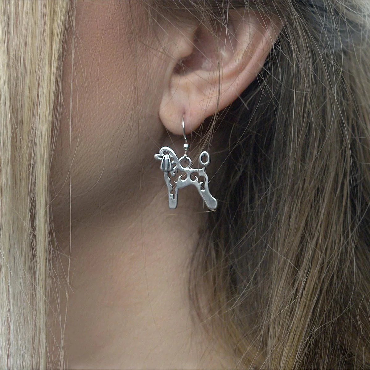 Poodle, Lamb Cut, Body, Earring - Image 3