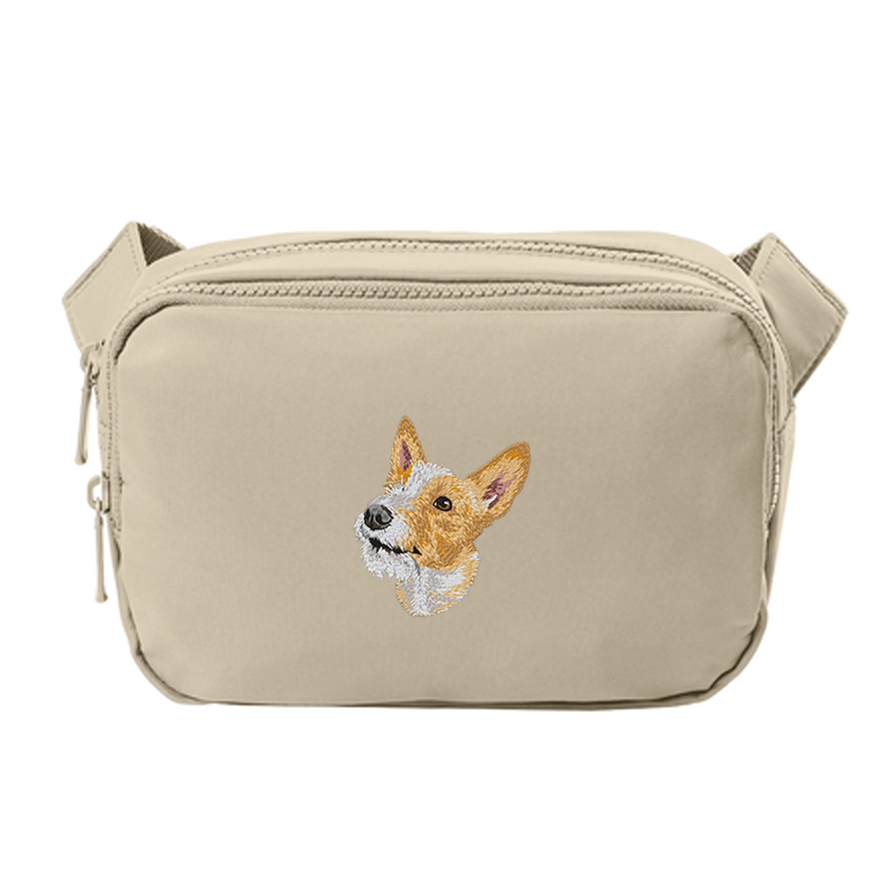 Portuguese Podengo Pequeno Embroidered Crossbody Bag