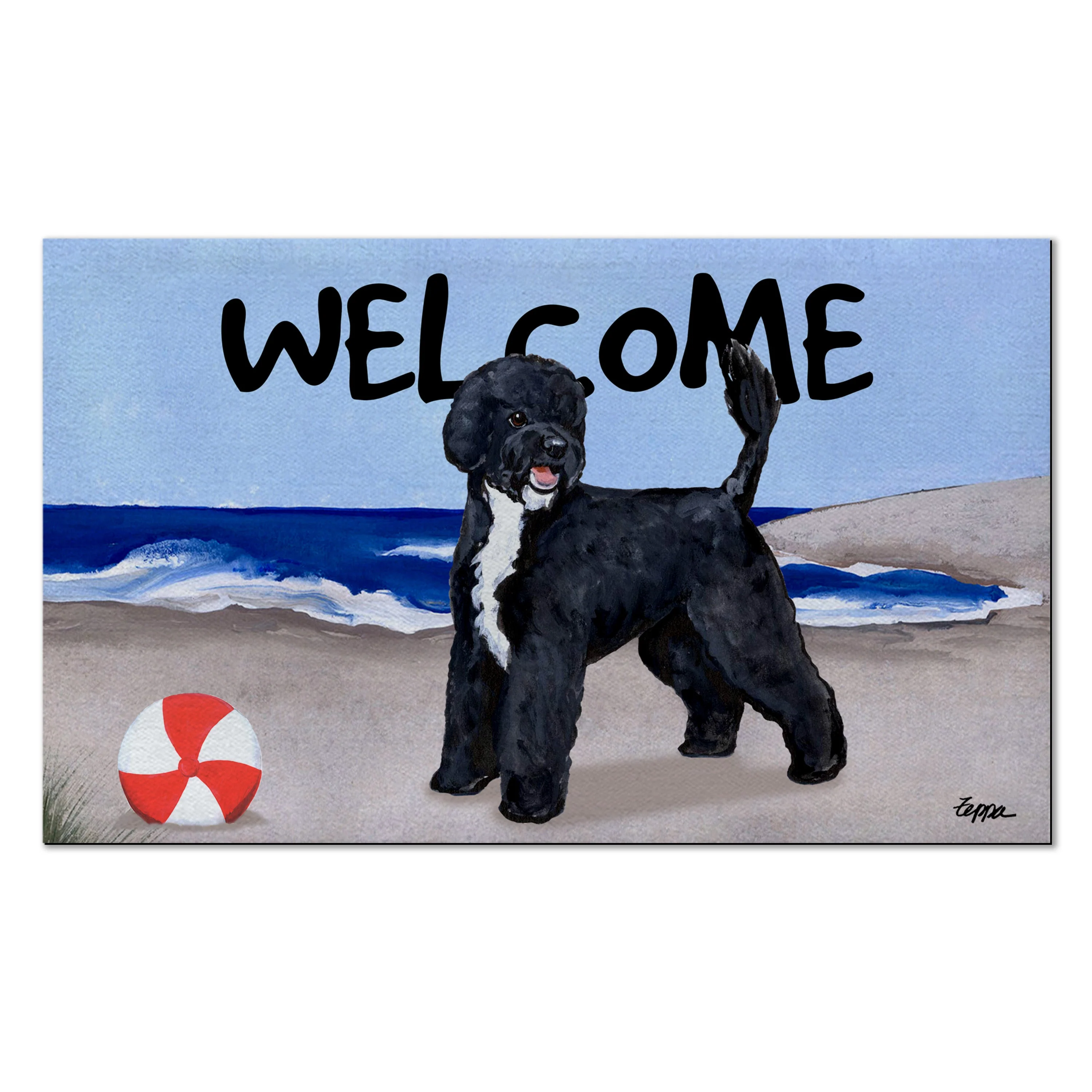 Portuguese Water Dog Welcome Mat - Image 3