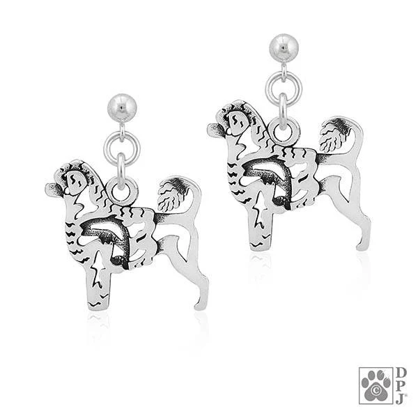 Portuguese Water Dog, Lion Cut, Body, Earring - Image 2