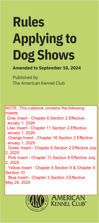 Event Rules & Regulations (Club & Conformation Events) - Image 3