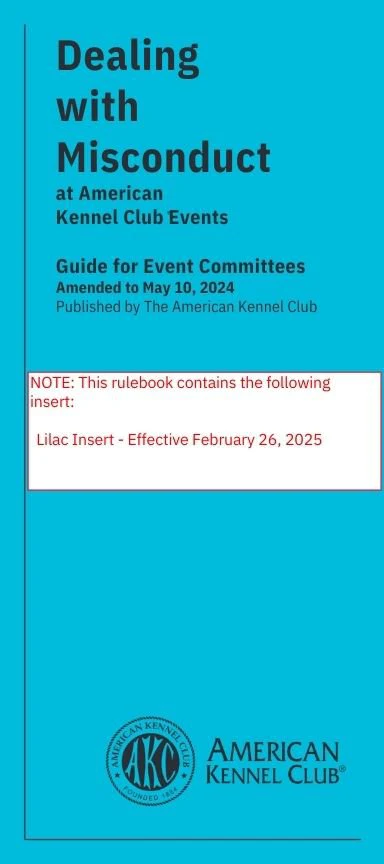 Event Rules & Regulations (Club & Conformation Events) - Image 4