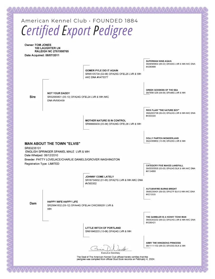 AKC Certified Pedigrees - Image 3