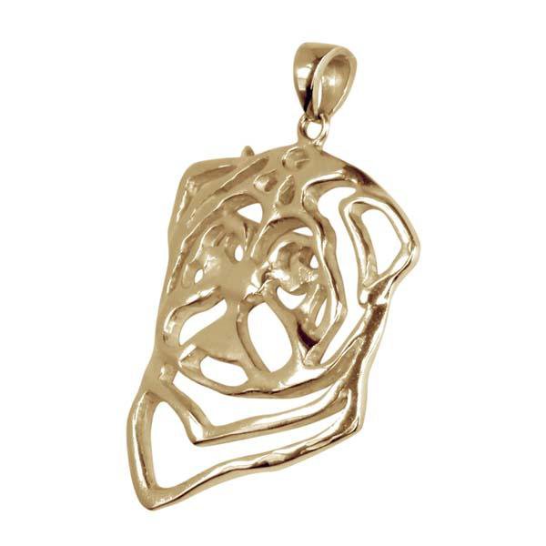 Pug 14K Gold Cut Out Pendant - Image 2