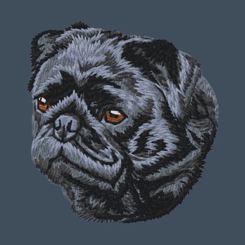 Pug Embroidered Baseball Cap - Image 2