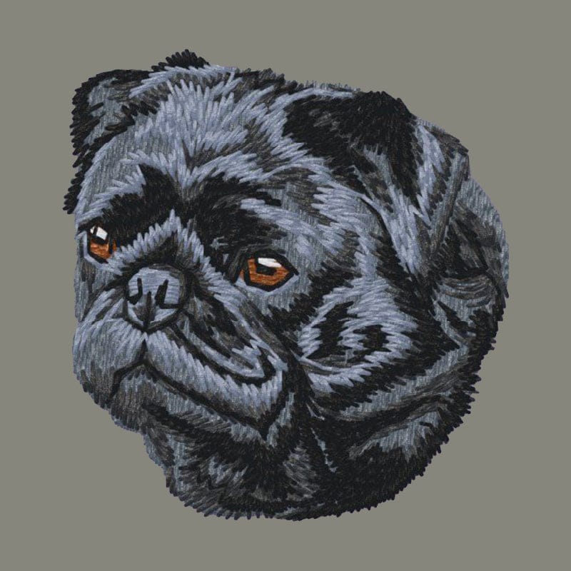 Pug Embroidered Baseball Cap - Image 4