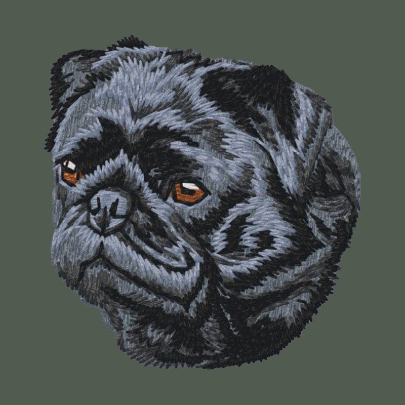 Pug Embroidered Baseball Cap - Image 8