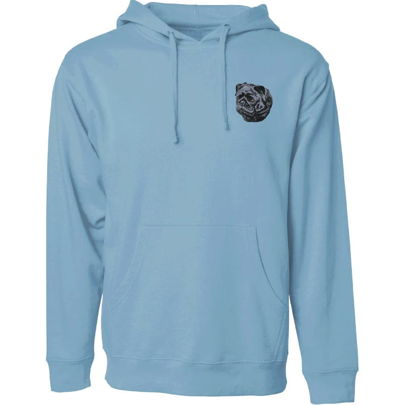 Pug Embroidered Sweatshirt Hoodie - Image 3