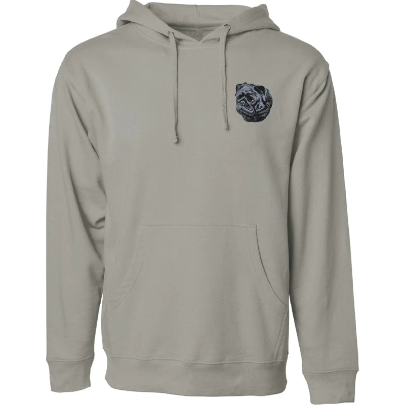 Pug Embroidered Sweatshirt Hoodie - Image 5