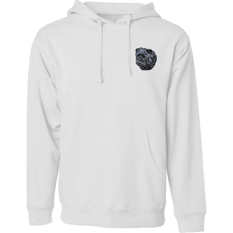 Pug Embroidered Sweatshirt Hoodie - Image 7