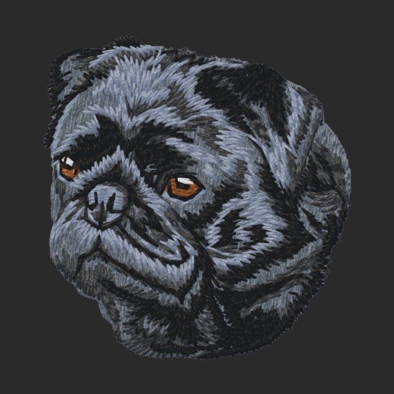 Pug Embroidered Wearable Blanket - Image 2