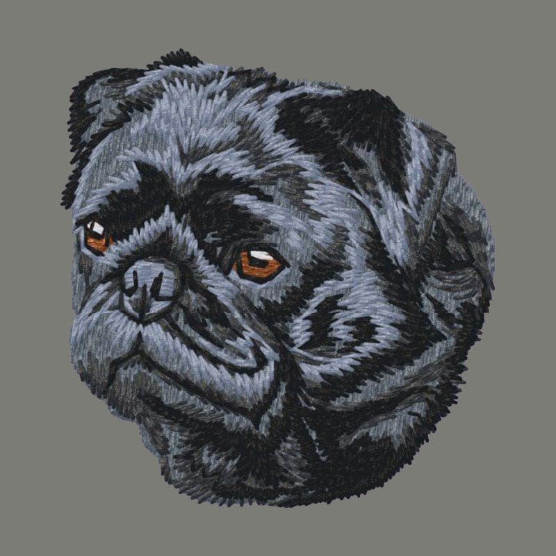 Pug Embroidered Wearable Blanket - Image 4
