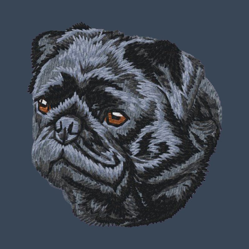 Pug Embroidered Women's Denim Shirt - Image 4