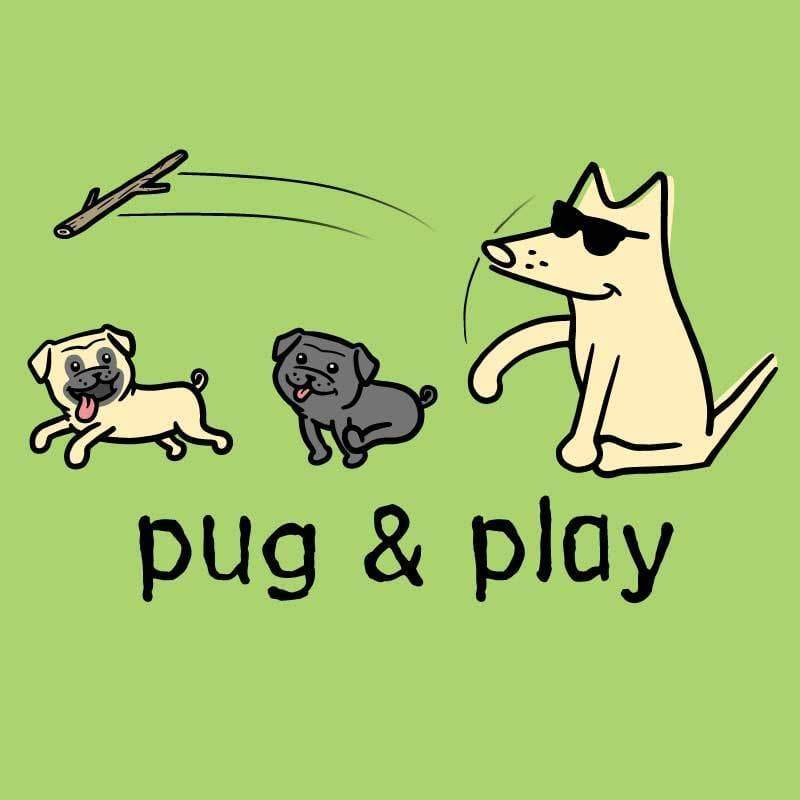 Pug & Play - Ladies T-Shirt V-Neck - Image 2
