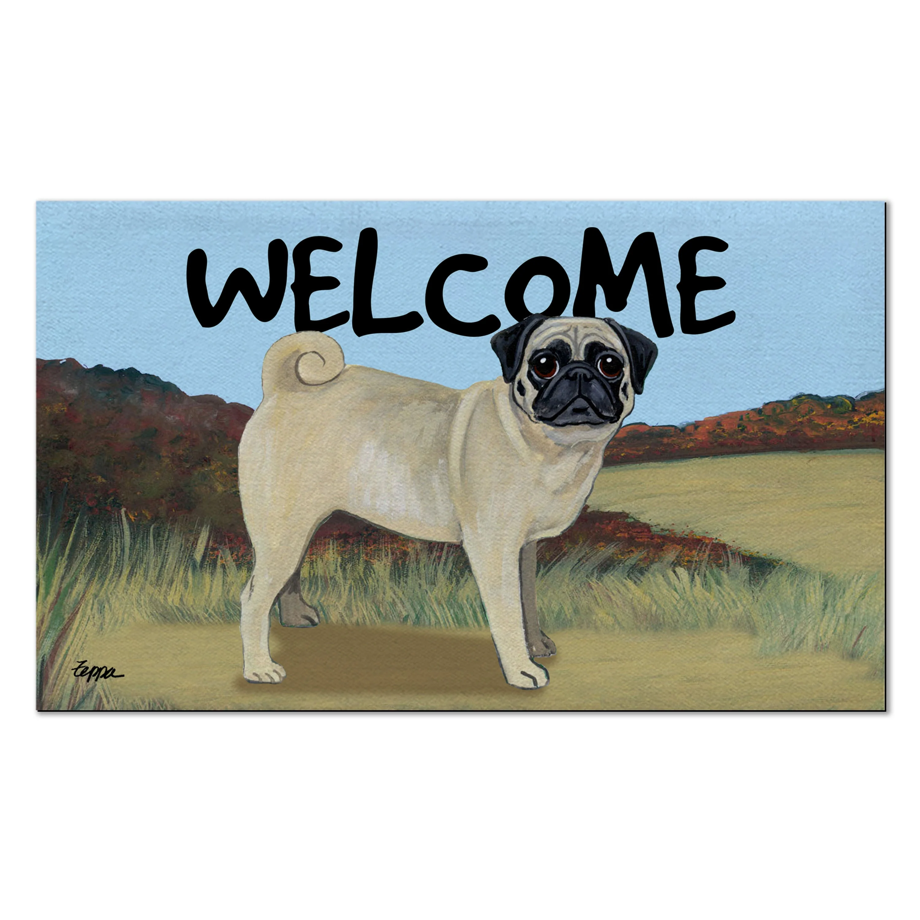 Pug Welcome Mat - Image 11
