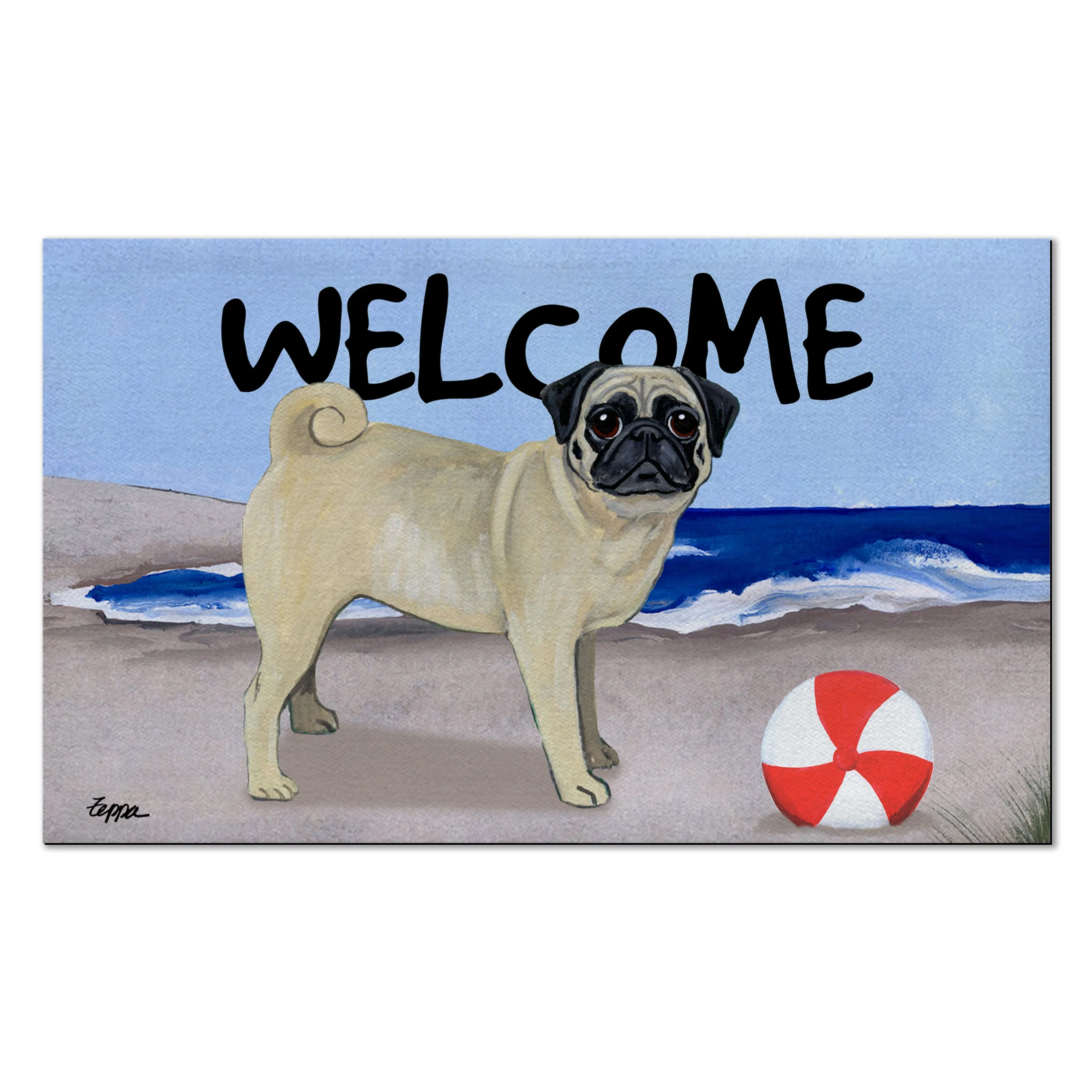 Pug Welcome Mat - Image 3