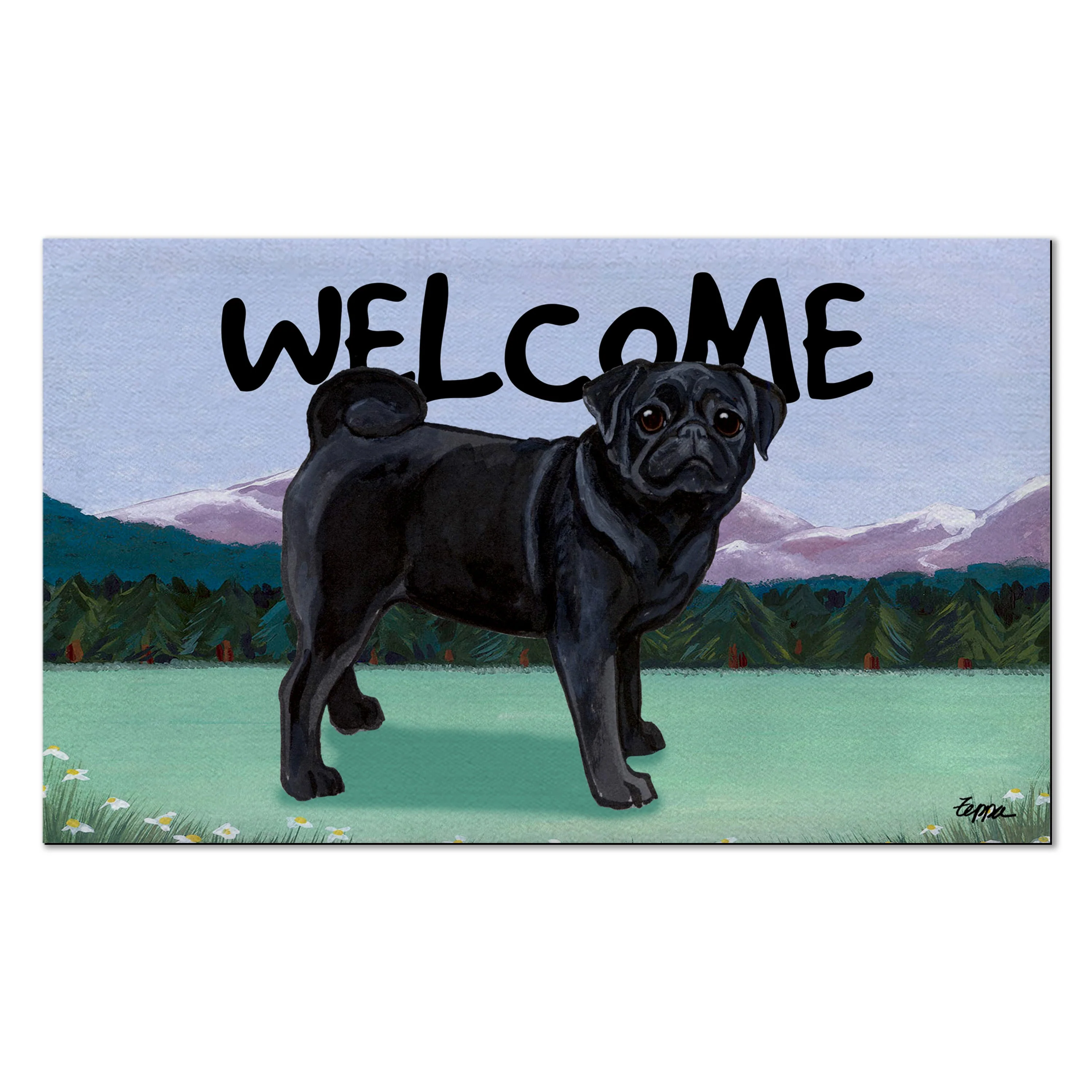 Pug Welcome Mat - Image 5