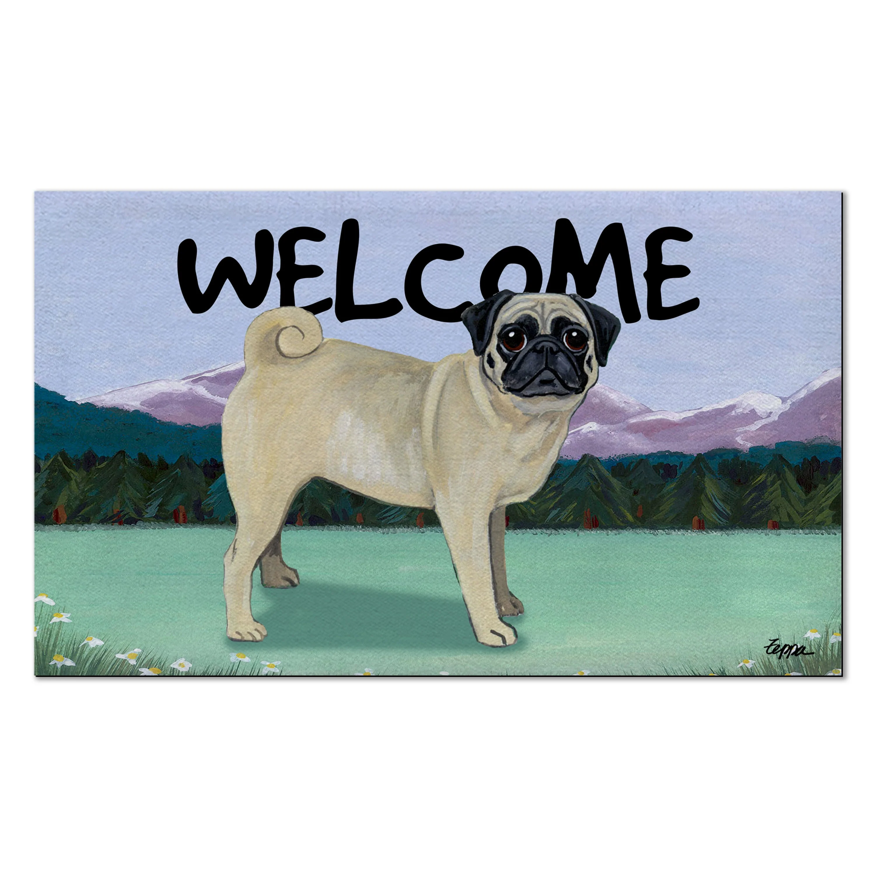 Pug Welcome Mat - Image 6