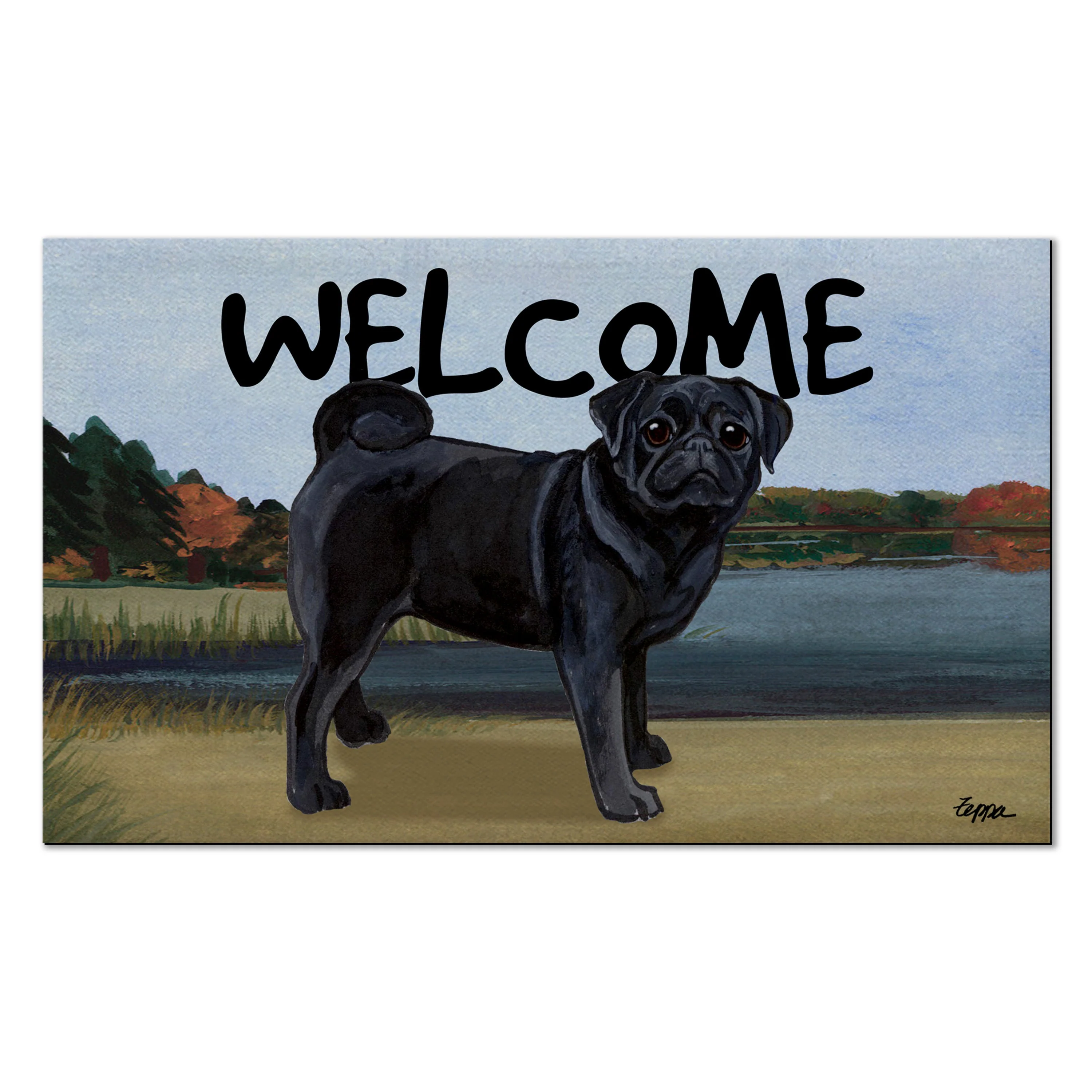Pug Welcome Mat - Image 7