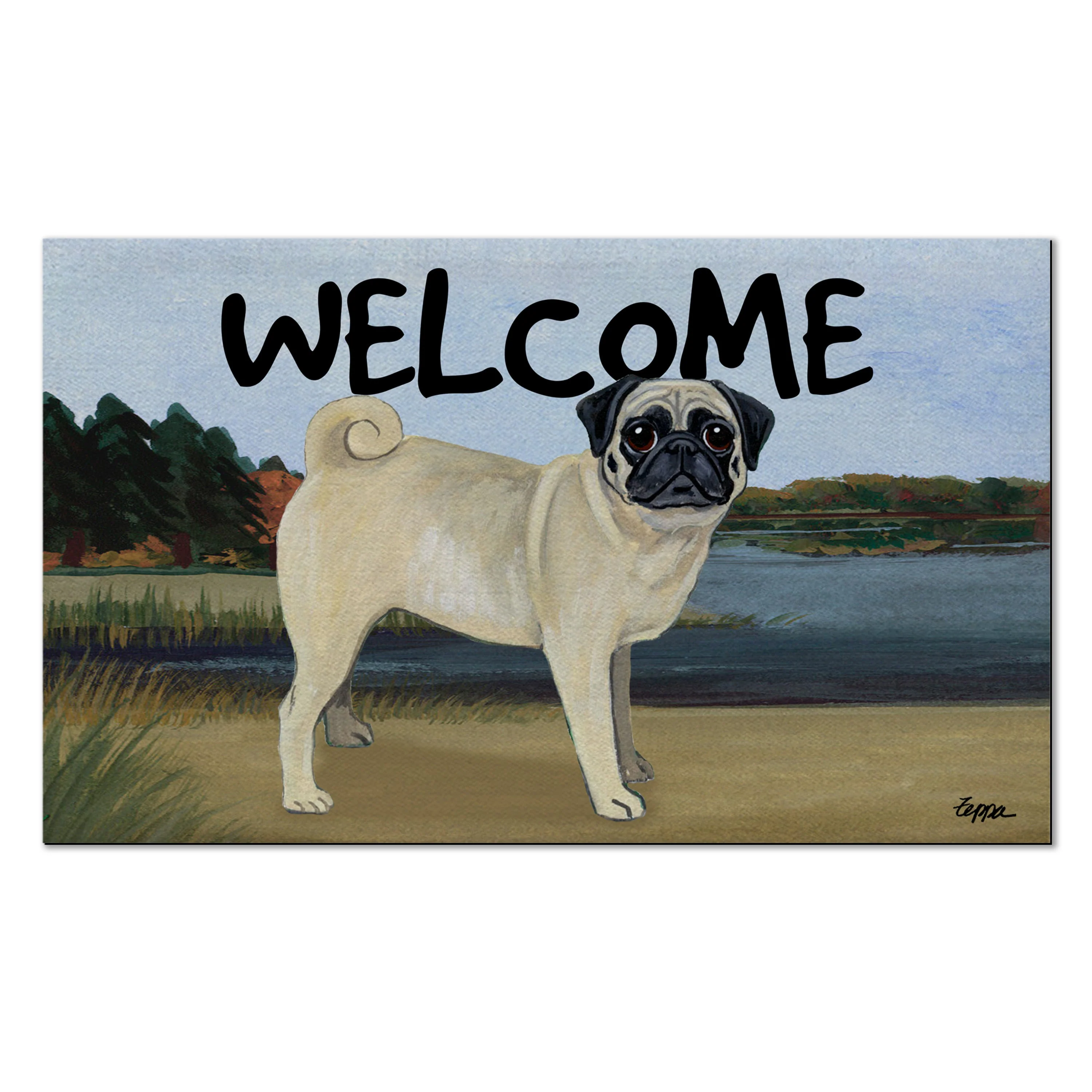 Pug Welcome Mat - Image 8