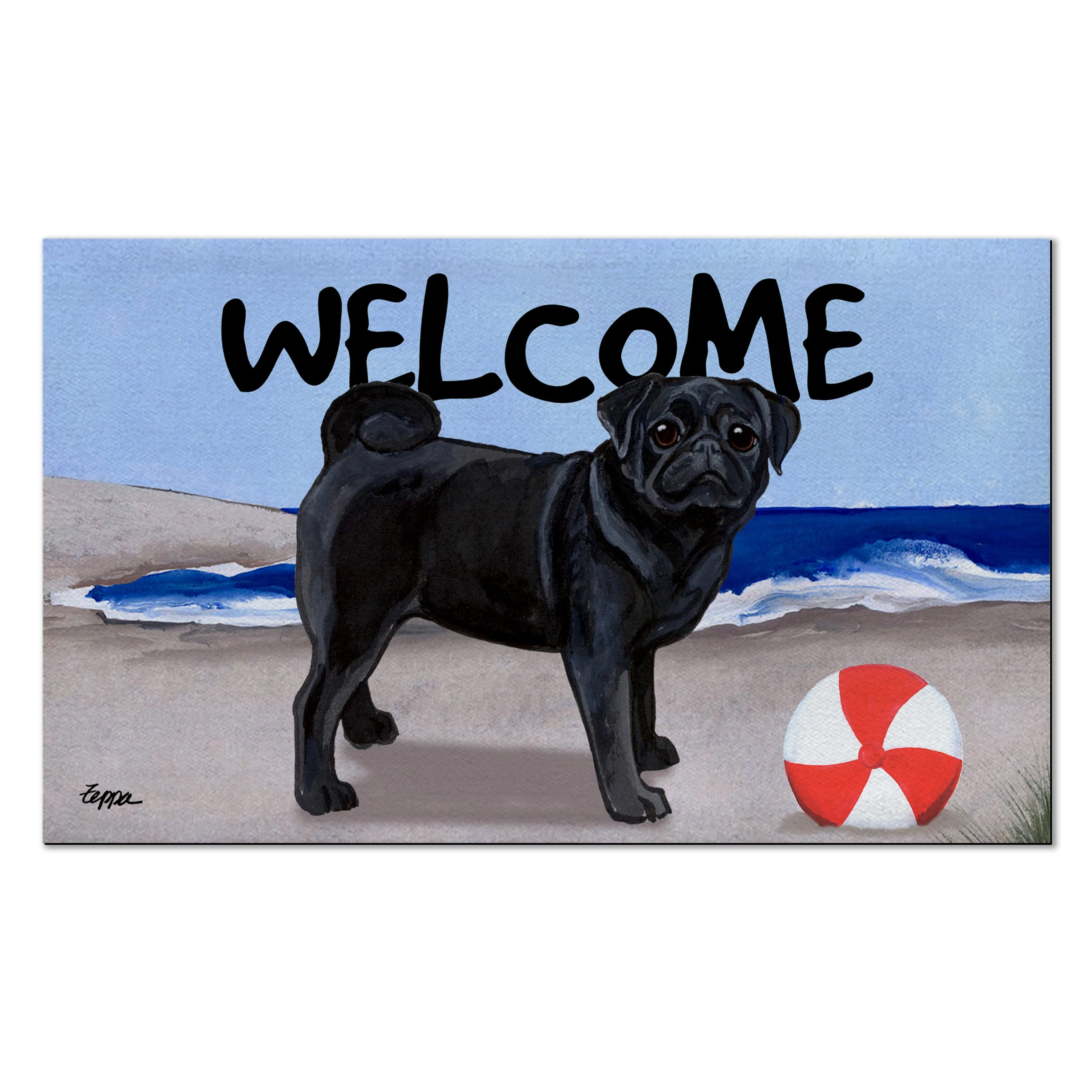 Pug Welcome Mat - Image 9