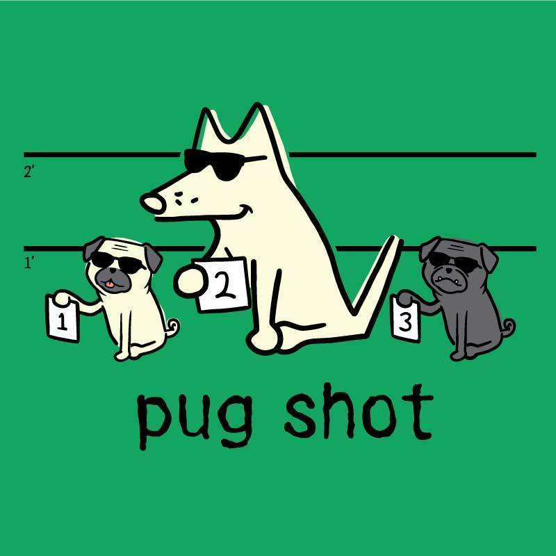 Pug Shot - Ladies Racer Back Tank Top - Image 2