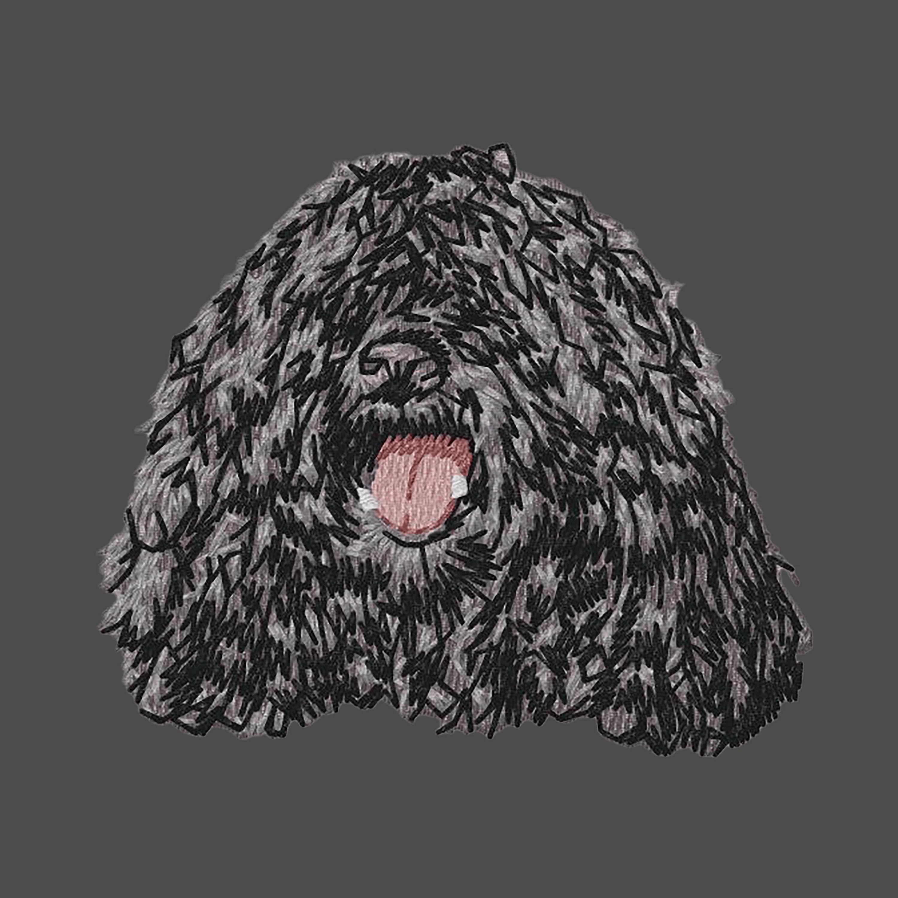 Puli Embroidered Men's Fleece Jacket - Image 2