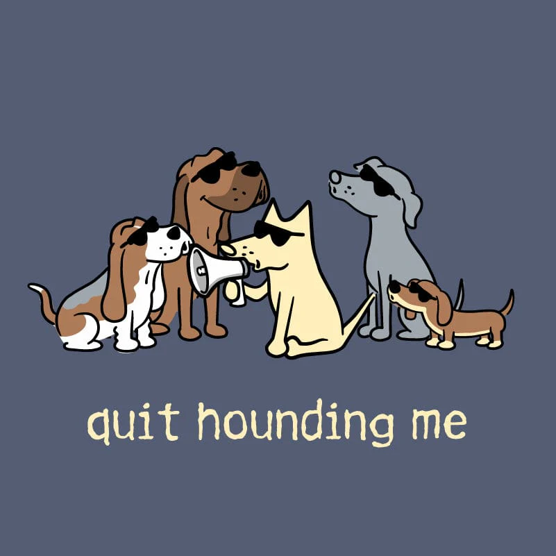 Quit Hounding Me - Ladies Curvy V-Neck Tee - Image 2
