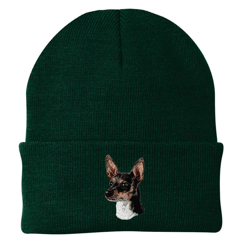 Rat Terrier Embroidered Beanie - Image 2