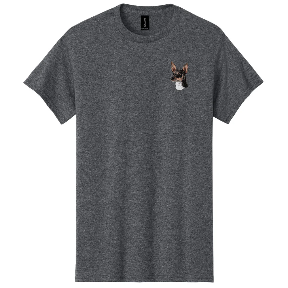 Rat Terrier Embroidered Men's T-Shirt - Image 2