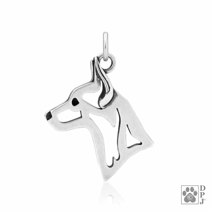 Rat Terrier, Head, Pendant