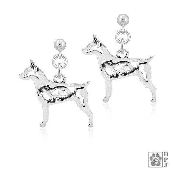 Rat Terrier w/Rat, Body, Earring - Image 2