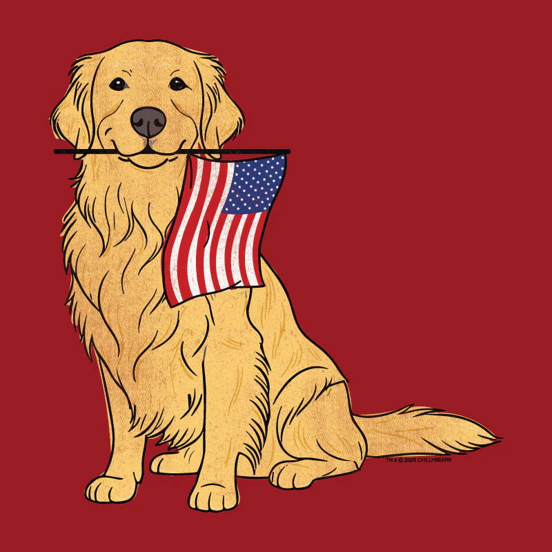 Red White and Golden - Ladies T-Shirt V-Neck - Image 2