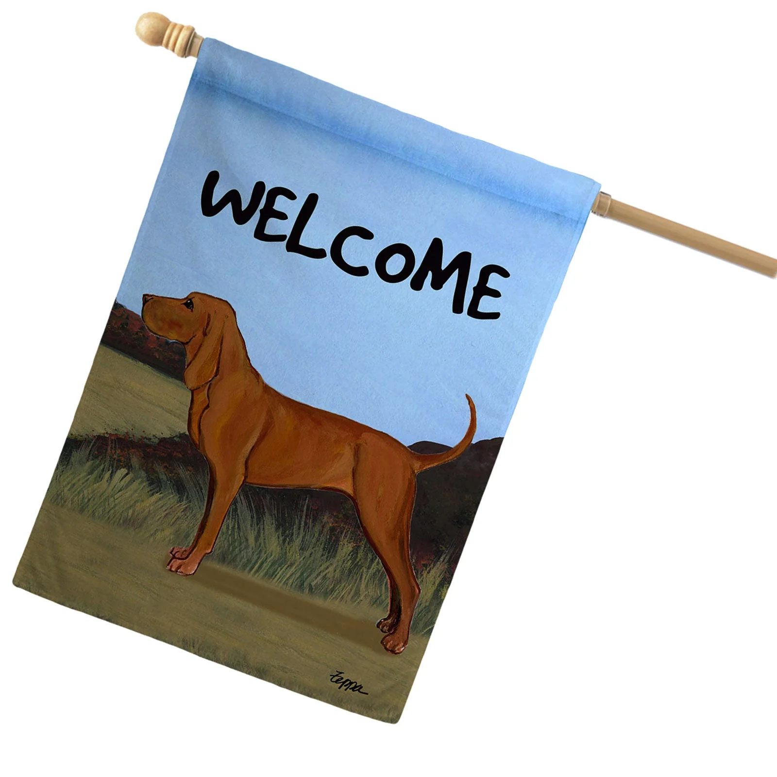 Redbone Coonhound House Flag