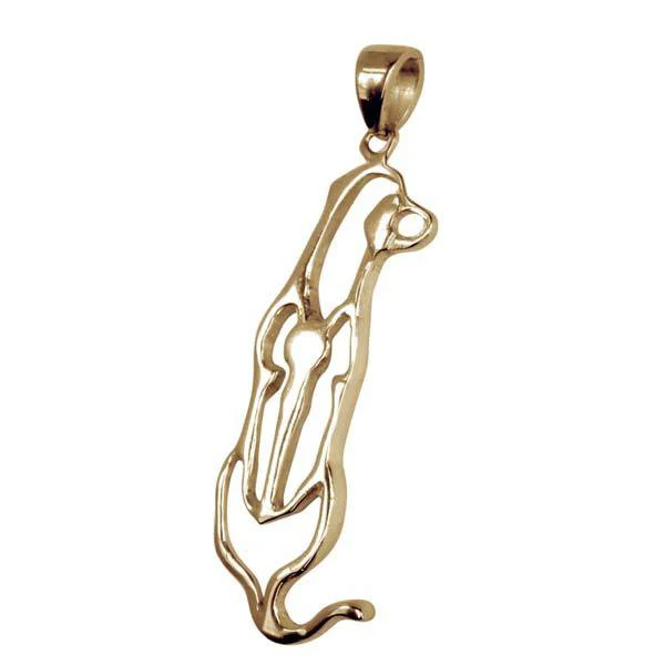 Rhodesian Ridgeback 14K Gold Cut Out Pendant - Image 2