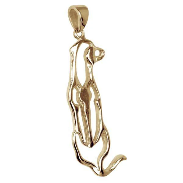 Rhodesian Ridgeback 14K Gold Cut Out Pendant - Image 3