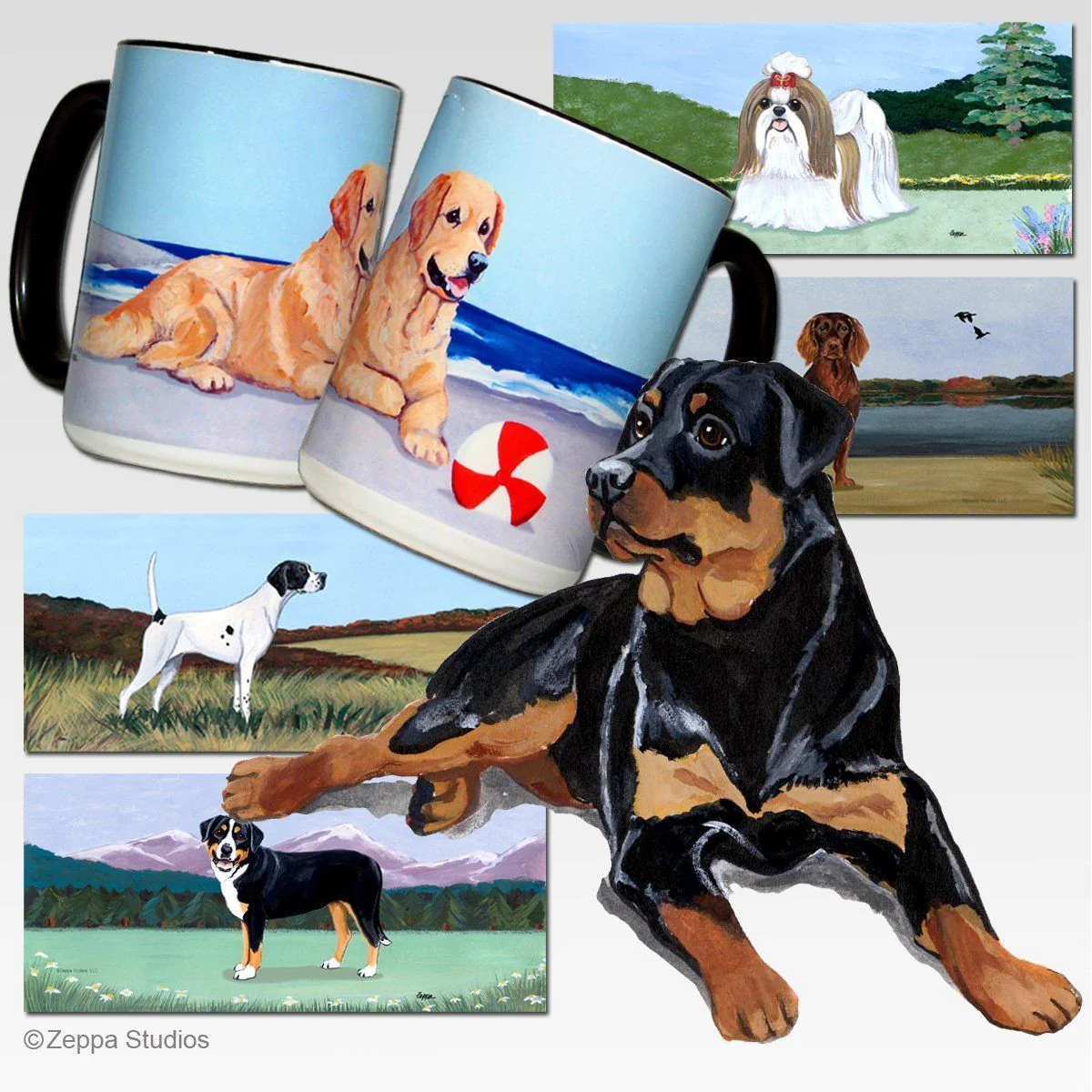 Rottweiler Scenic Mug