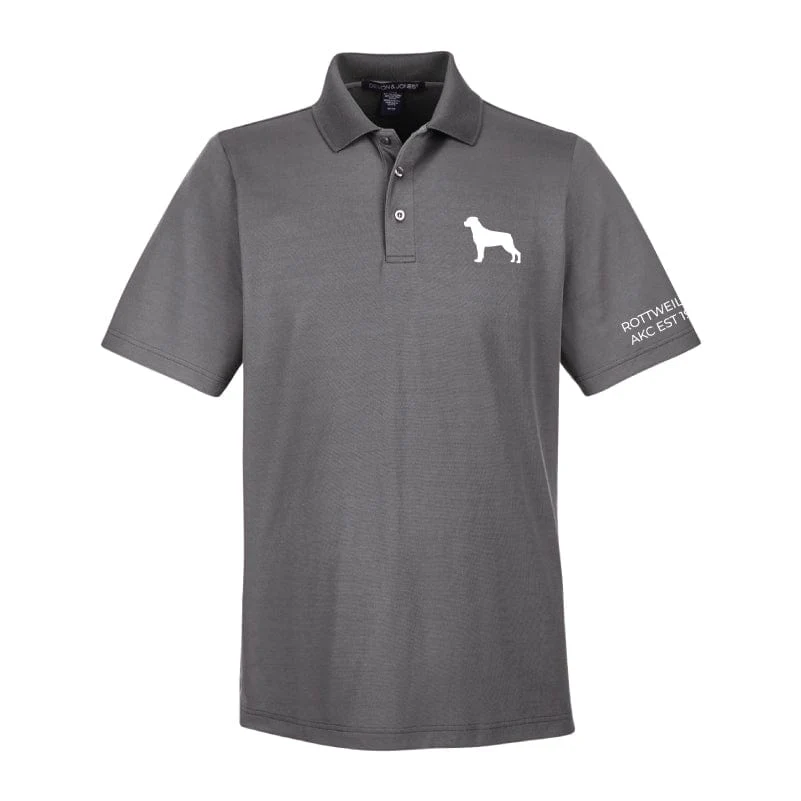 Rottweiler Embroidered AKC Men's Polo - Image 4