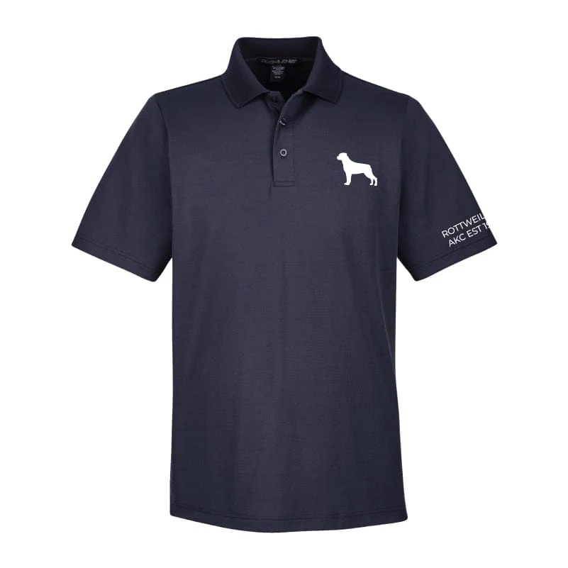 Rottweiler Embroidered AKC Men's Polo - Image 7
