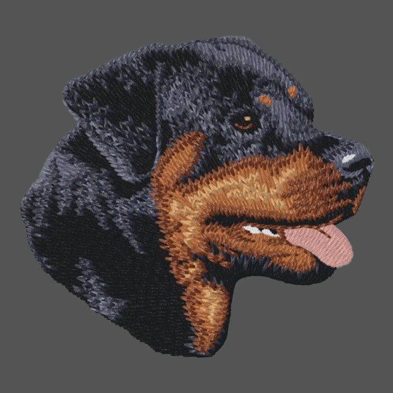 Rottweiler Embroidered Men's Fleece Jacket - Image 2