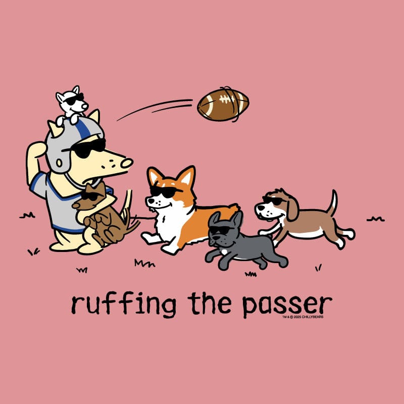 Ruffing the Passer - Ladies T-Shirt V-Neck - Image 2