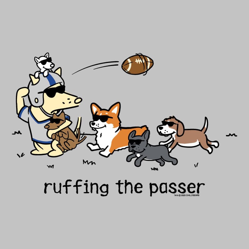 Ruffing the Passer - Ladies T-Shirt V-Neck - Image 4