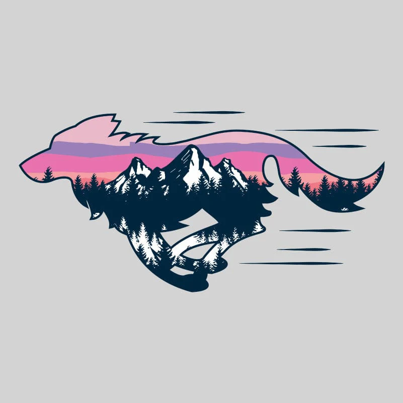 Run Like The Wind - Ladies T-Shirt V-Neck - Image 2