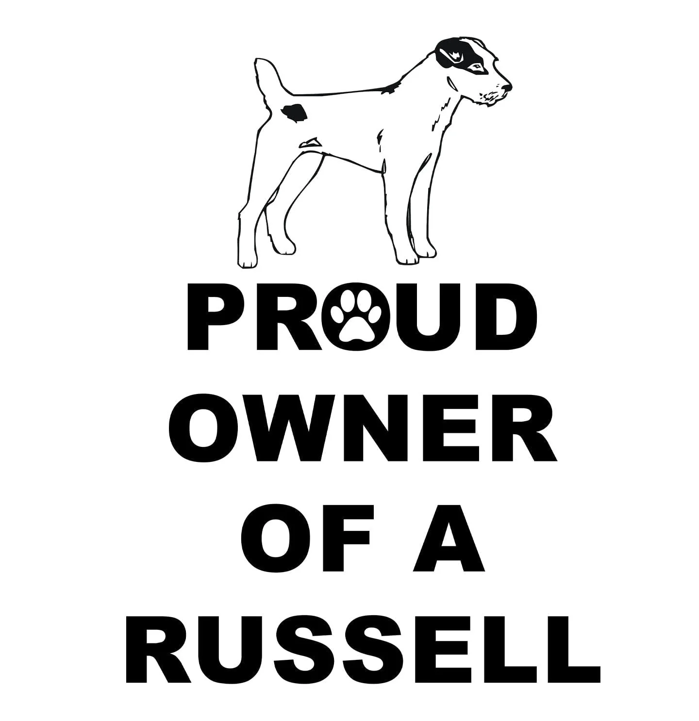 Russell Terrier Proud Owner - Adult Unisex T-Shirt - Image 2