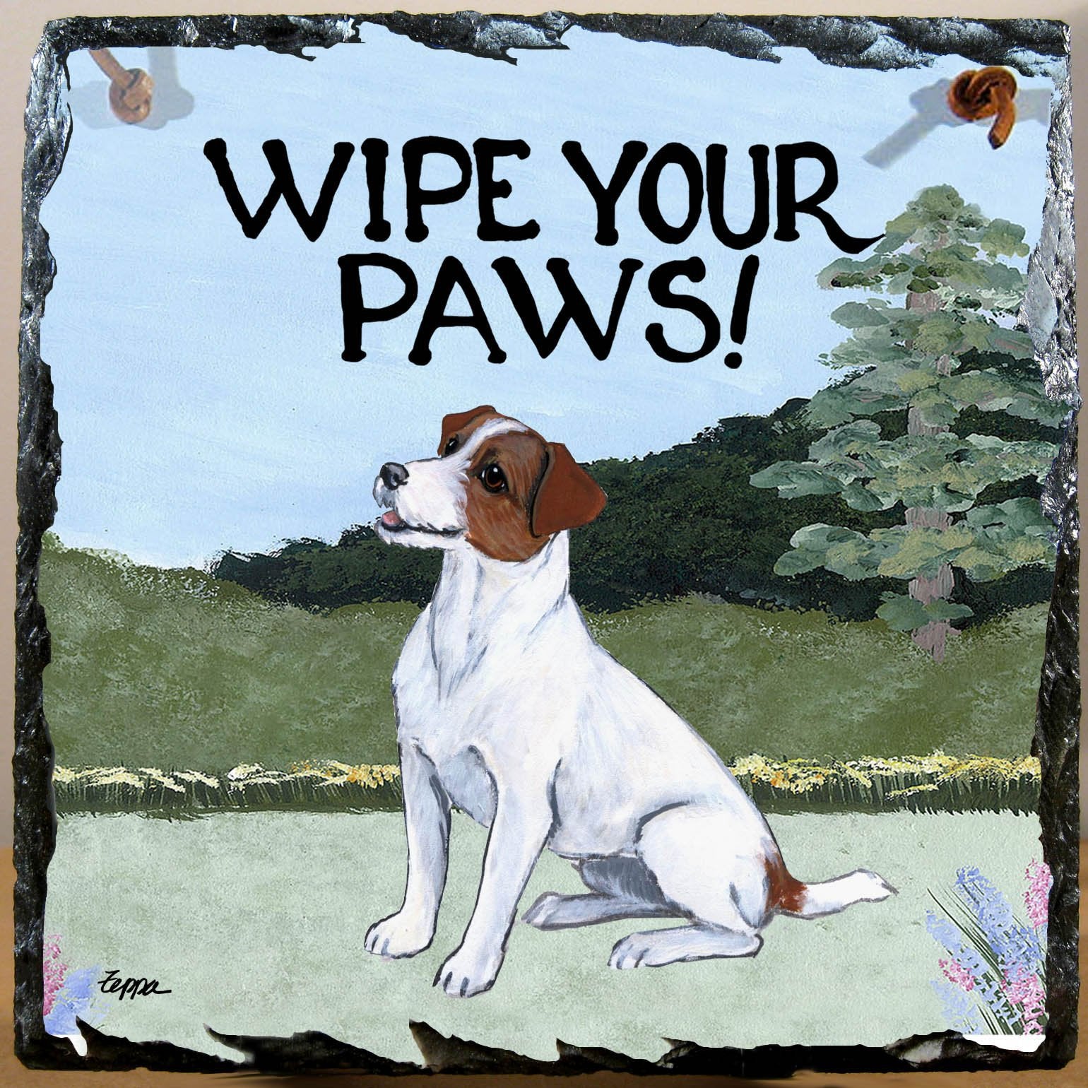 Russell Terrier Slate Sign - Image 2
