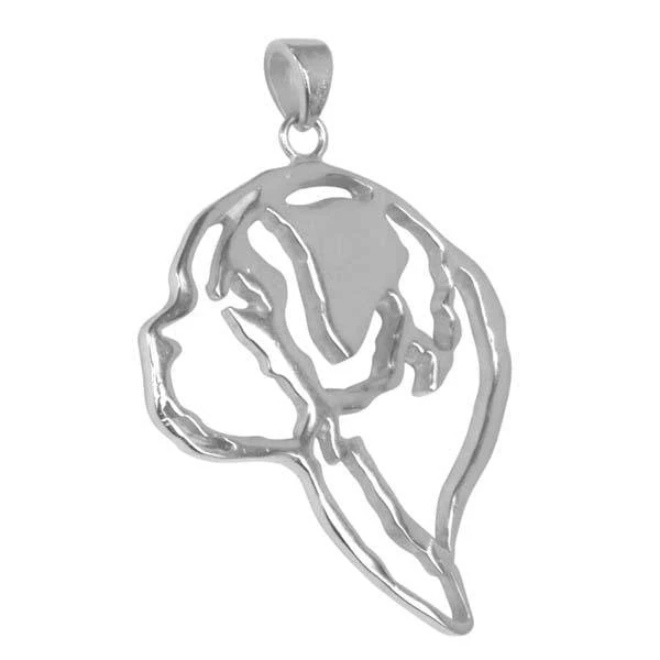 Saint Bernard Sterling Silver Cut Out Pendants - Image 2