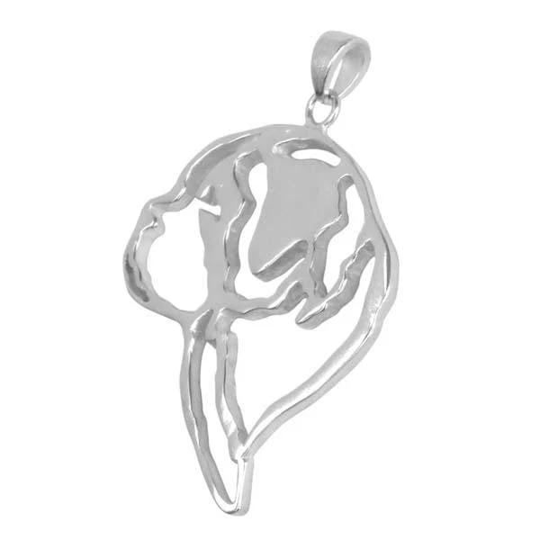Saint Bernard Sterling Silver Cut Out Pendants - Image 3