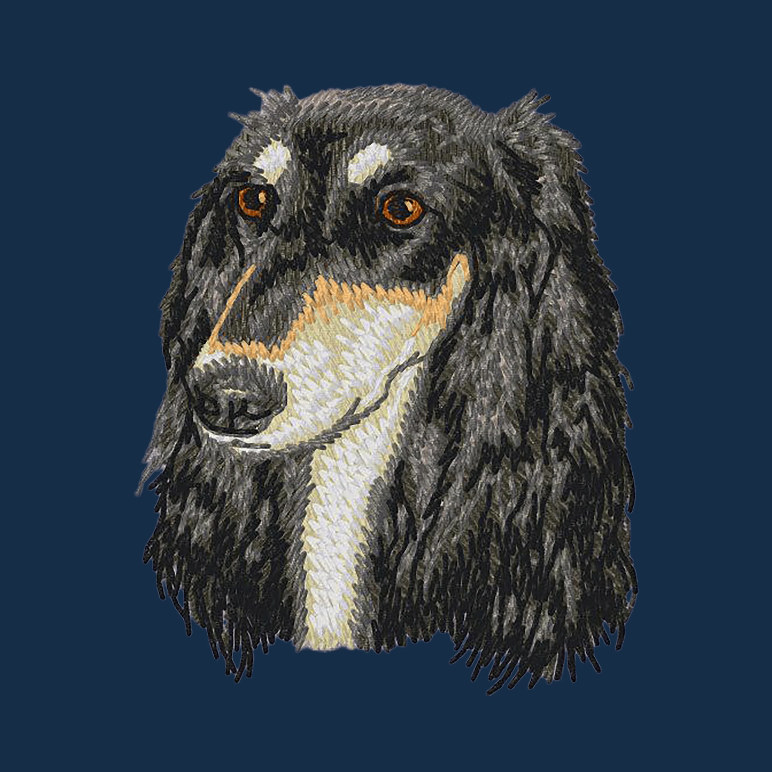 Saluki Embroidered Men's Denim Shirt - Image 4