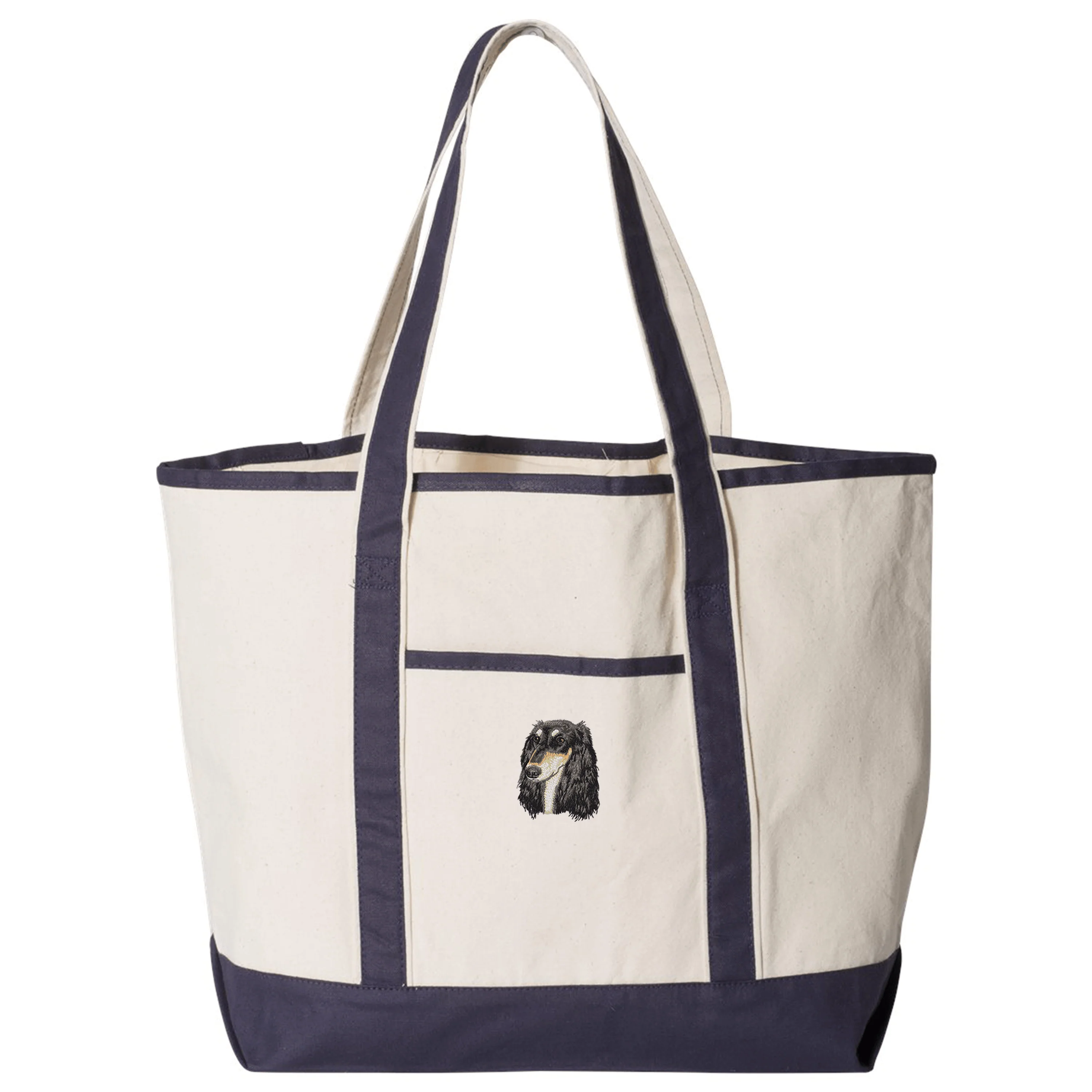 Saluki Embroidered Tote - Image 2