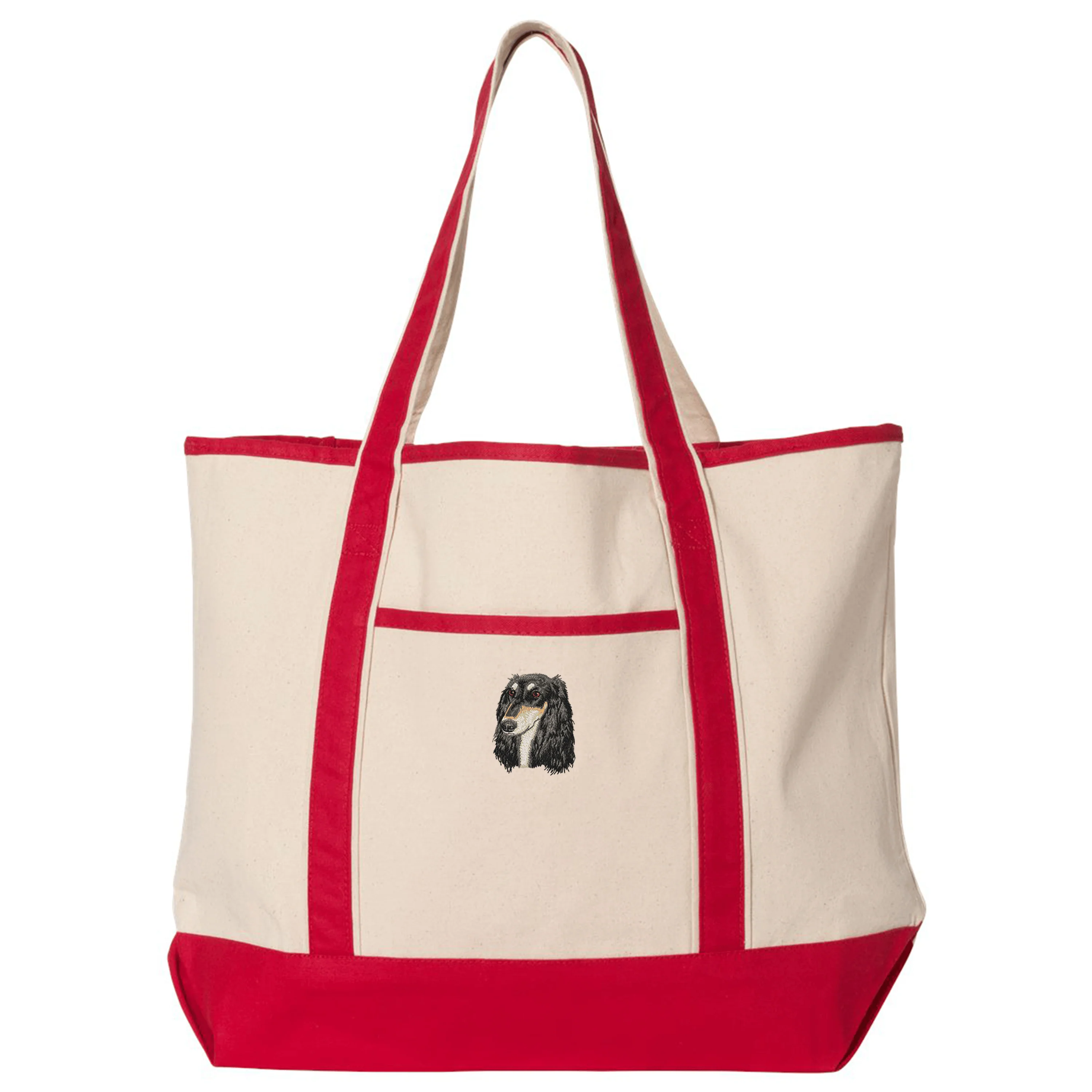 Saluki Embroidered Tote - Image 3